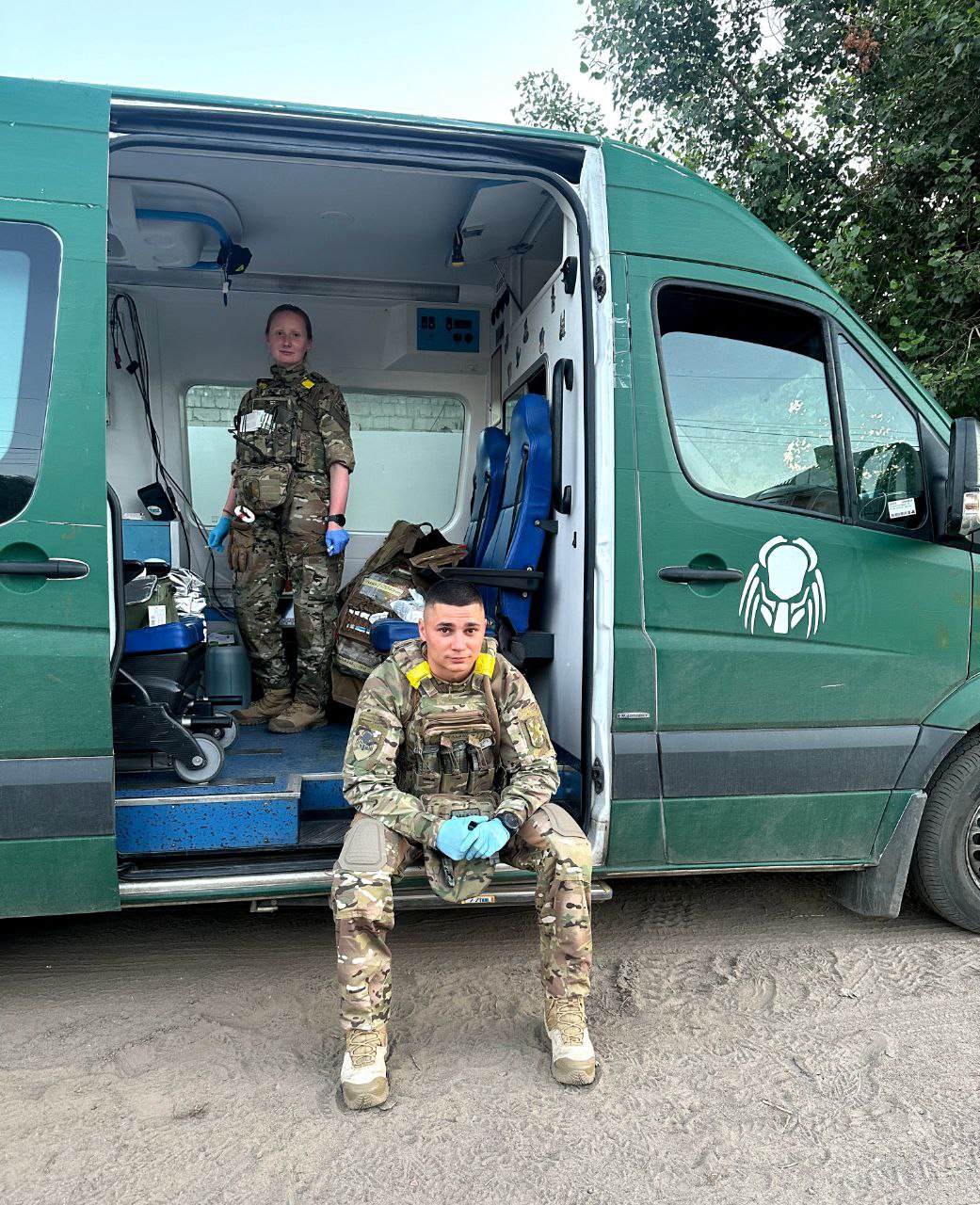 Марія Семенюк з побратимом